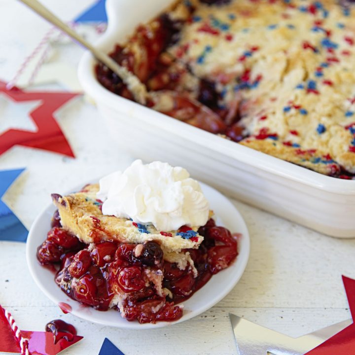 Cherry Blueberry Dump Cake