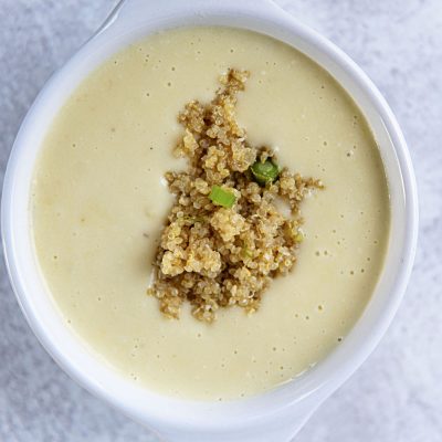 Green Garlic Cauliflower Soup