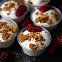 Mixed Berry Cobbler Pudding Shots