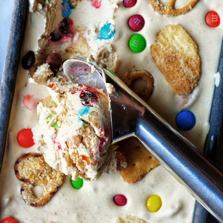 Peanut Butter Munchies No Churn Ice Cream