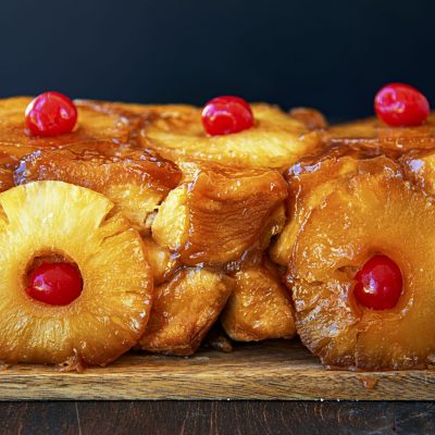 Pineapple Upside Down Cake Monkey Bread
