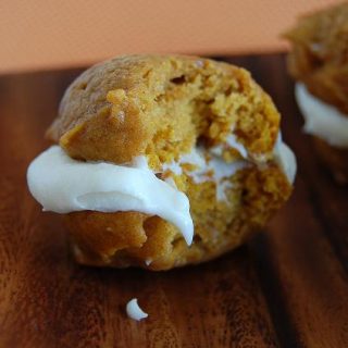 Pumpkin Whoopie Pies with Maple Cream Cheese Filling