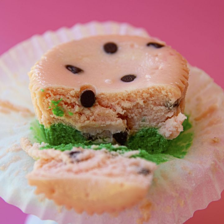 Watermelon Cheesecake Bites