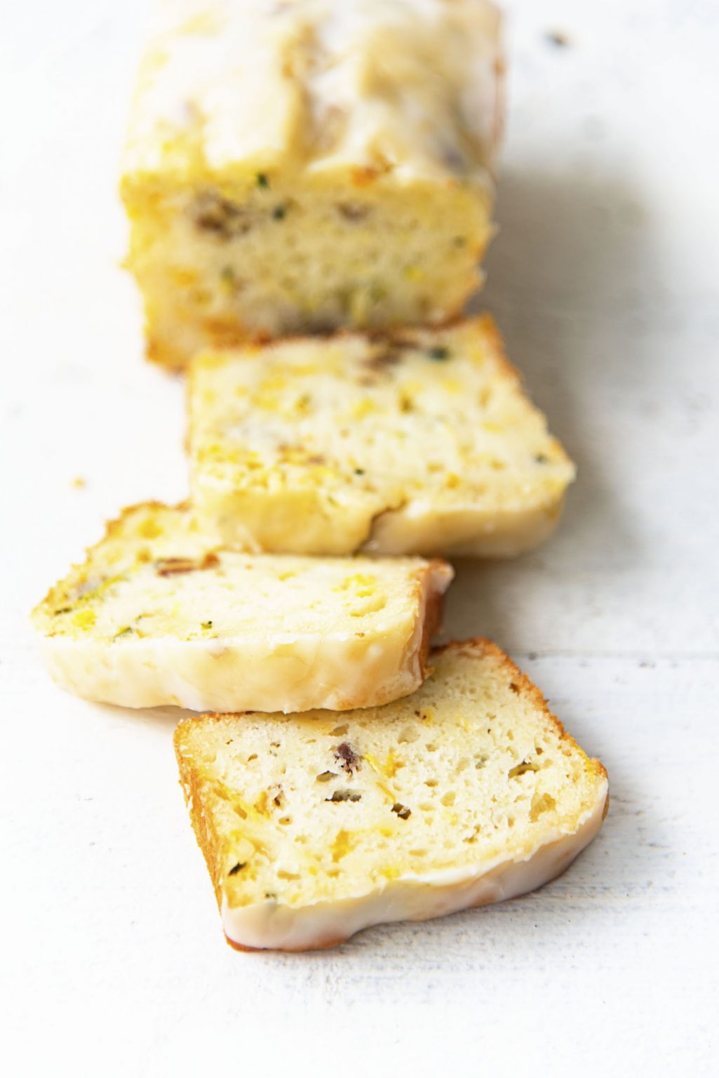 Lemon Summer Squash Quick Bread with Walnuts