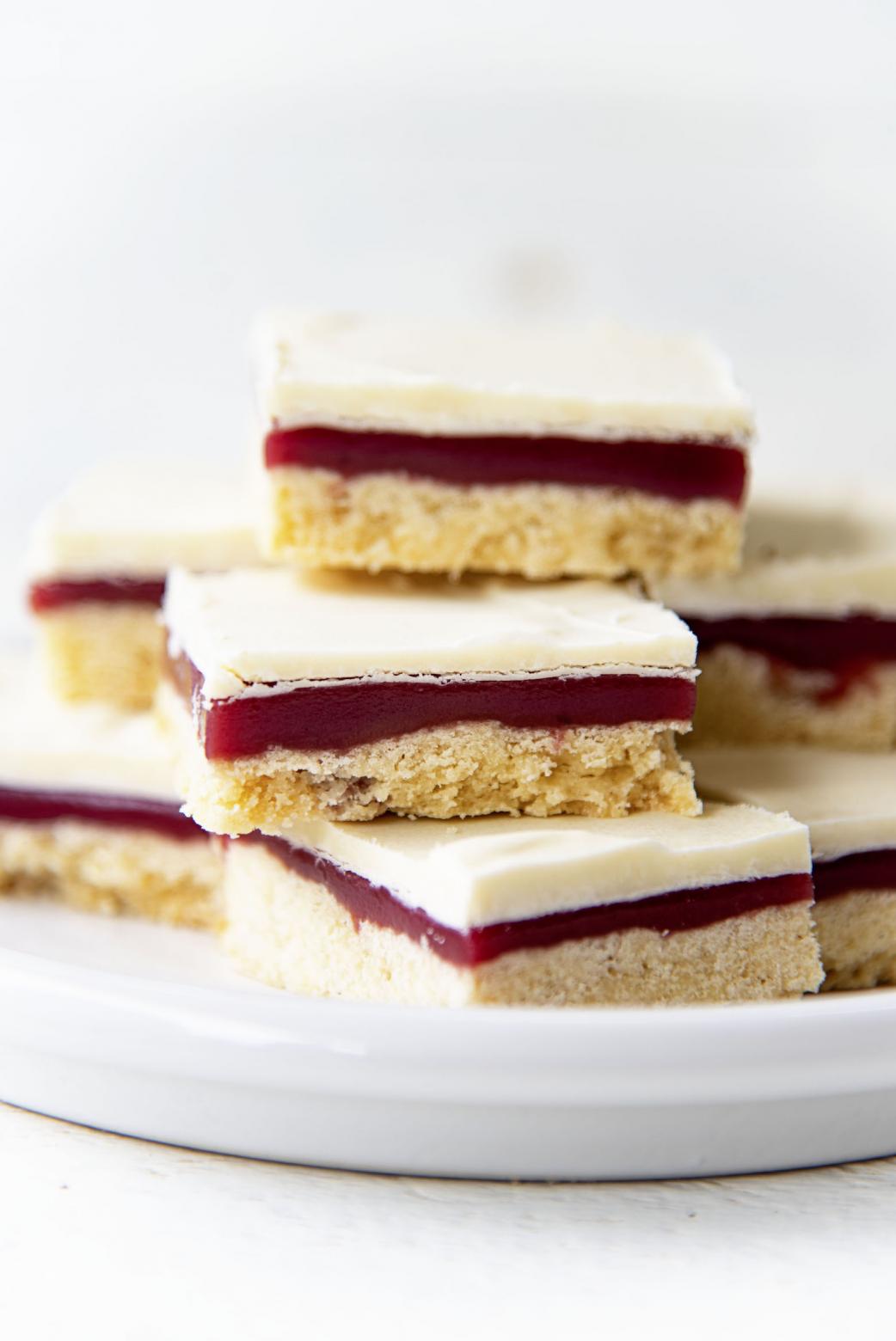 Mixed Berry Millionaire Bars