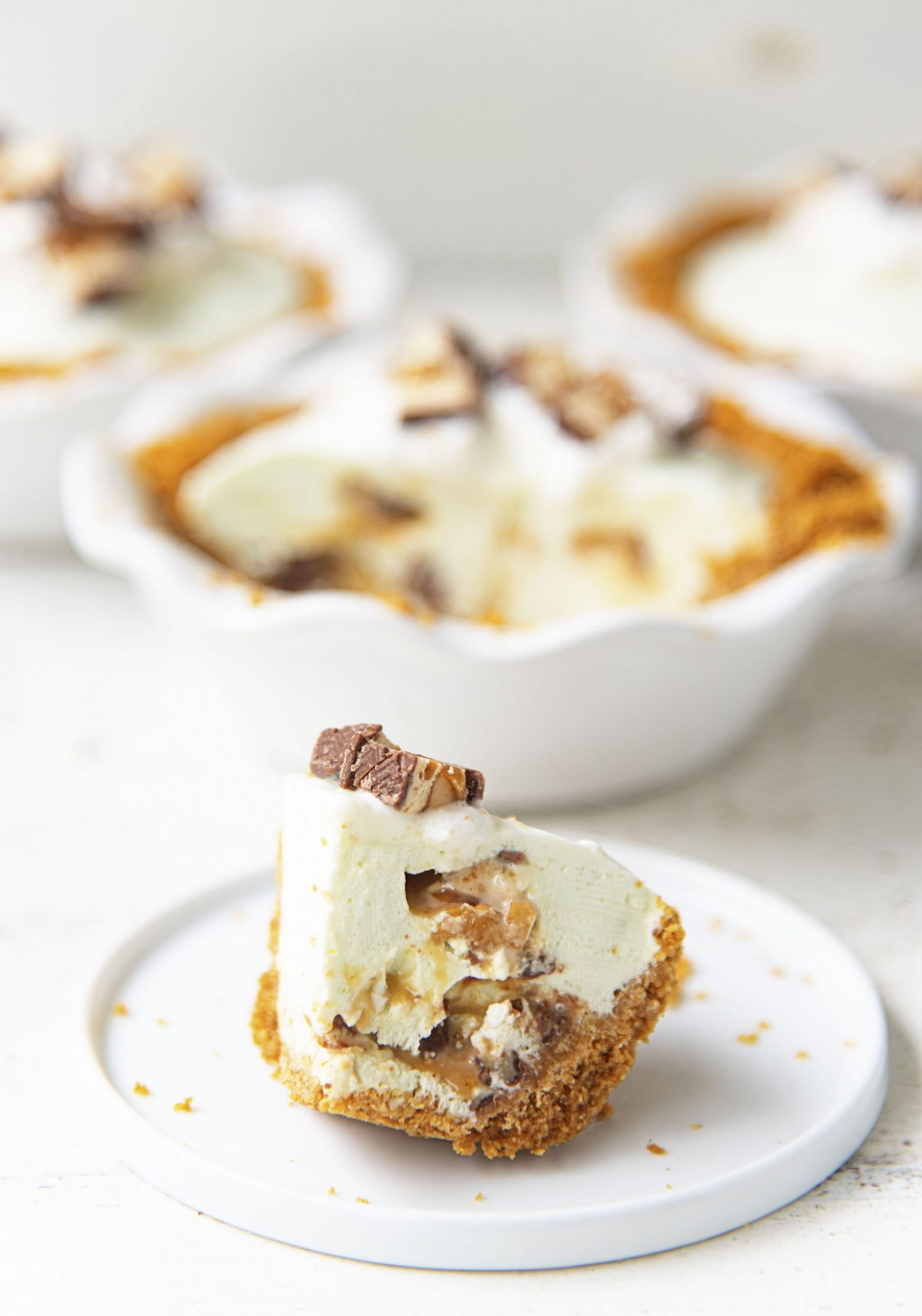 Snickers Apple Jello Salad Pie with Graham Cracker Crust