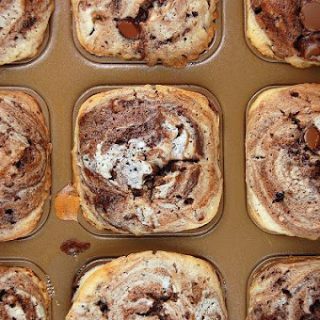 Coffee and Cream Brownie Cakes