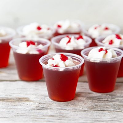 Cinnamon Candied Apple Jello Shots