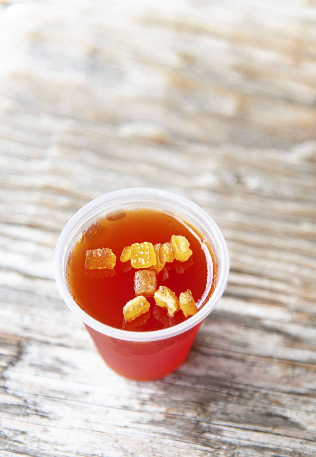 Harvest Jello Shots with Spiced Rum and Orange Liqueur