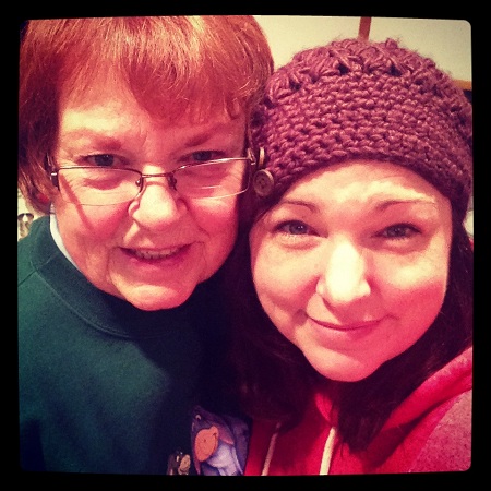 My mom and me.