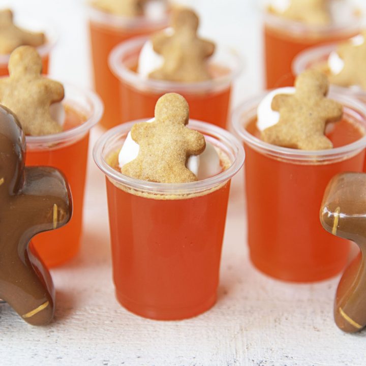 Orange Gingerbread Jello Shots