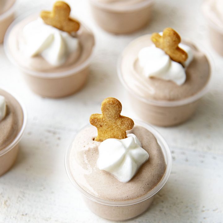 Chocolate Gingerbread Pudding Shots