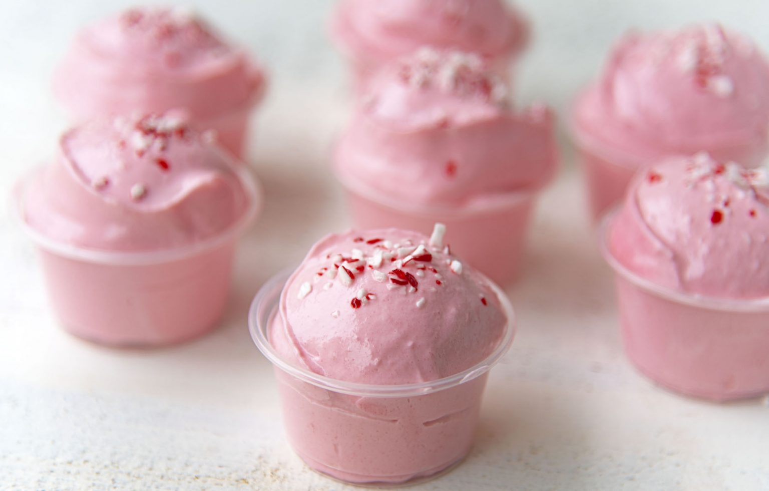 Peppermint White Chocolate Pudding Shots