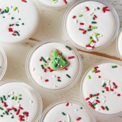 Sugar Cookie Pudding Shots