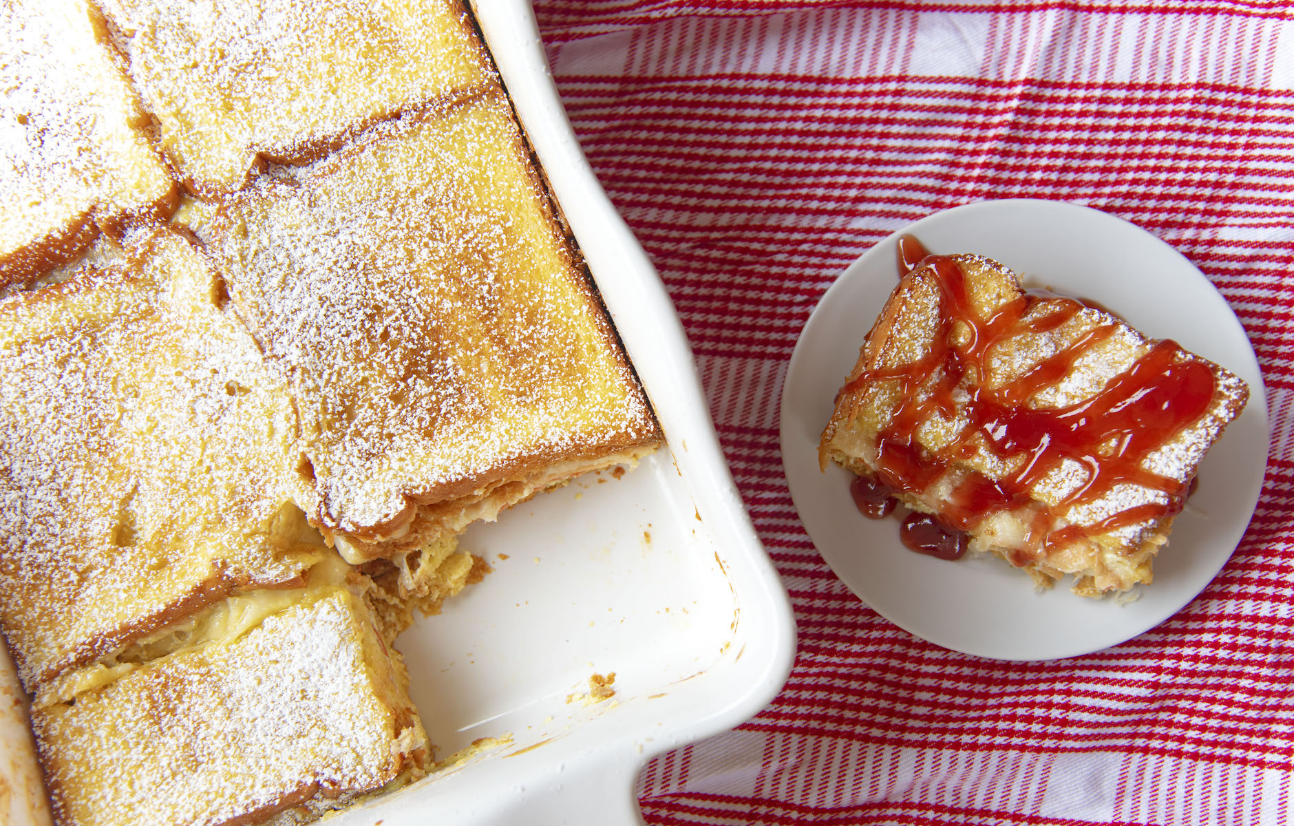 Vegetarian Monte Cristo Casserole