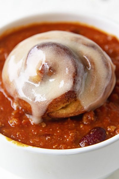 Cinnamon Rolls and Chili