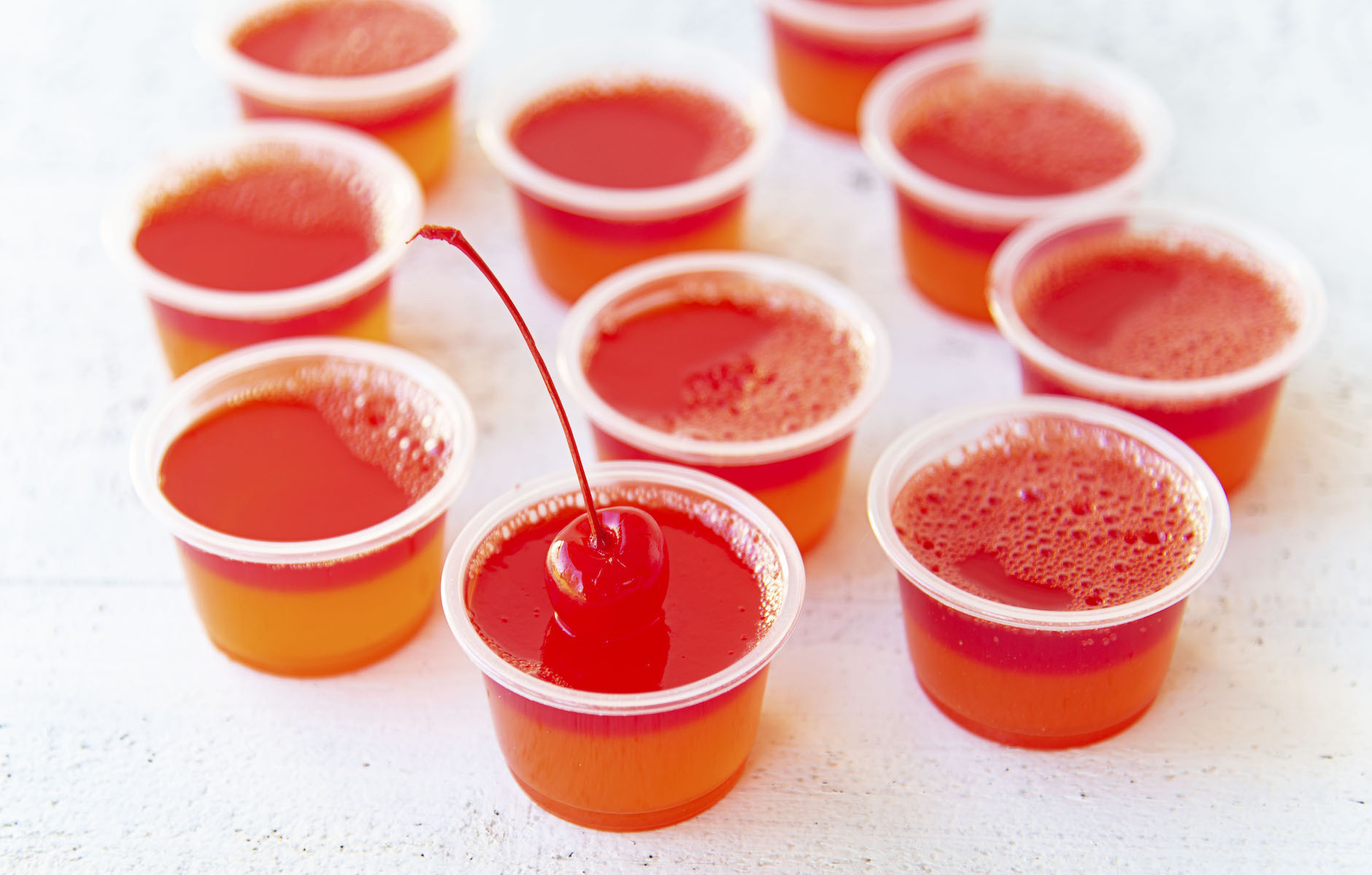 Hurricane Cocktail Jello Shots