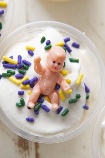King Cake Pudding Shots