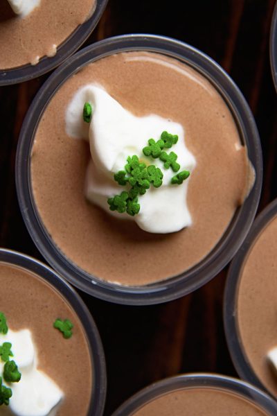 Irish Coffee Pudding Shots