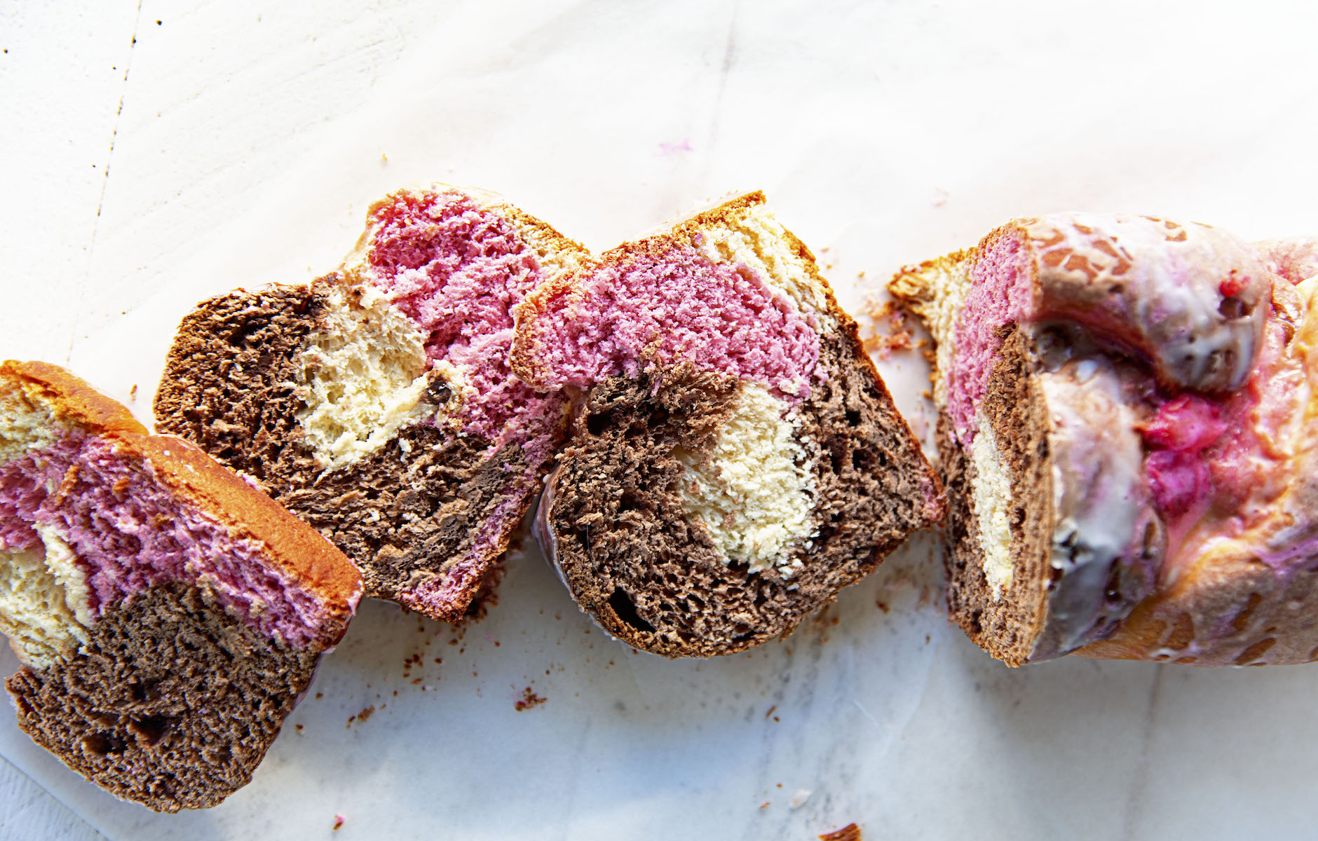 Neapolitan Ice Cream Babka