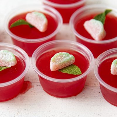 Watermelon Mint Julep Jello Shots