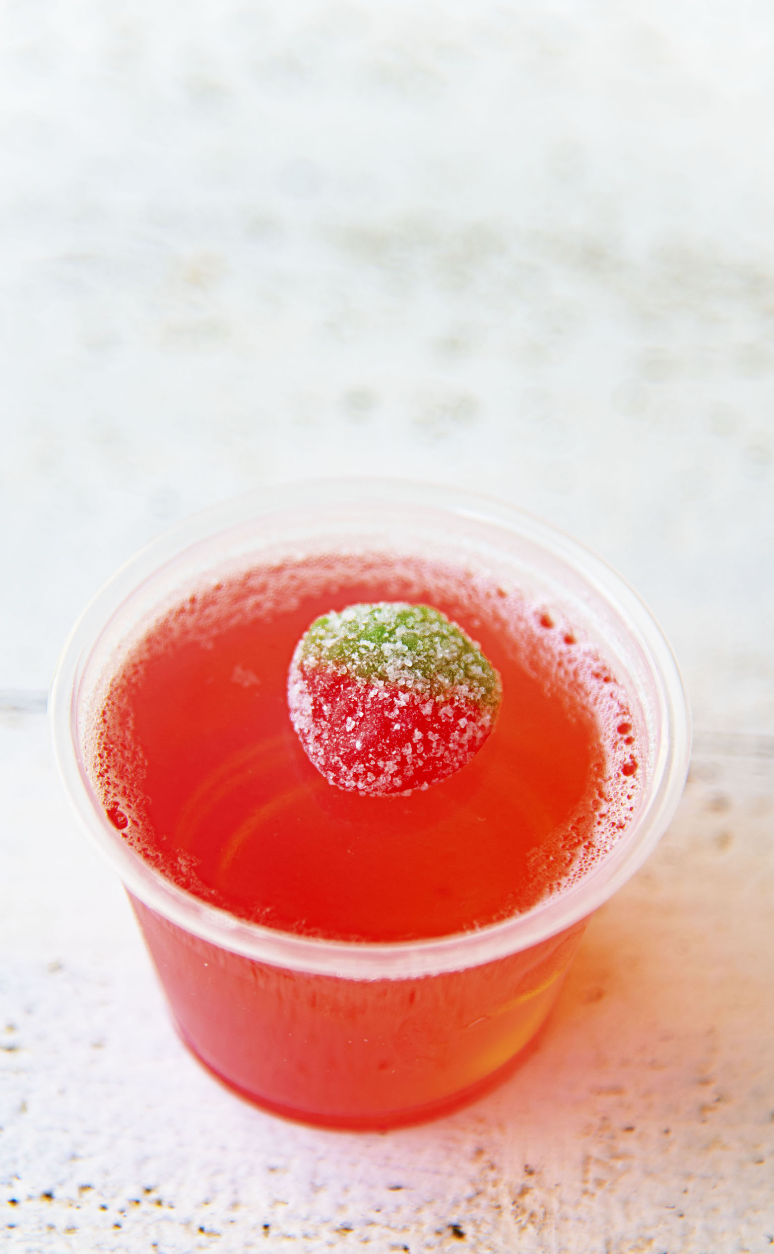 Single Strawberry Lemonade Jello Shot