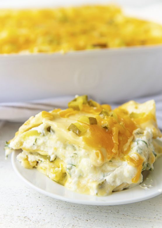 Dill Pickle Cheddar Lasagna Sweet ReciPEAs