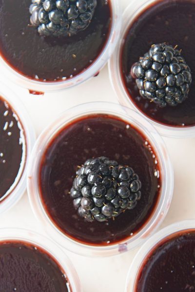 Blackberry Bourbon Jelly Shots