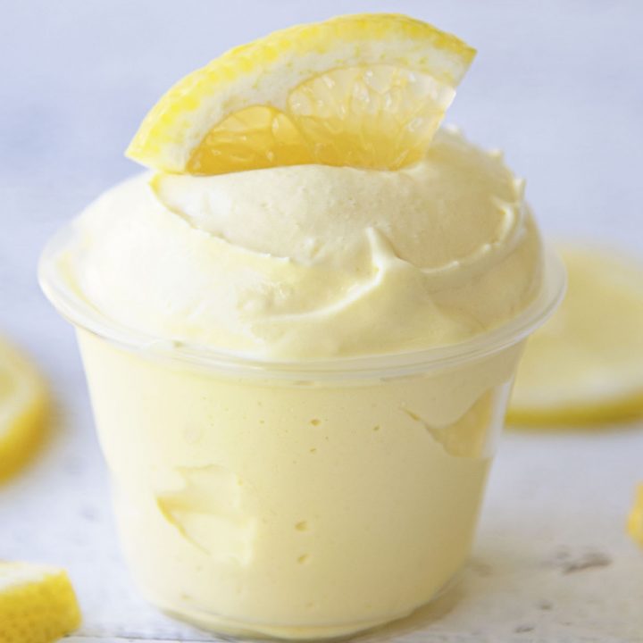 Frosted Lemonade Pudding Shots