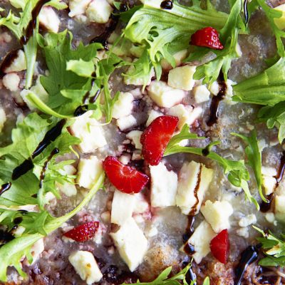 Strawberry Balsamic Jam Flatbread