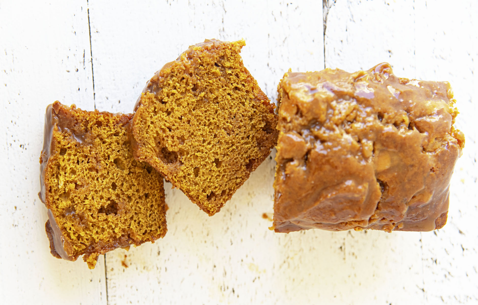 Butterscotch Glazed Pumpkin Bread