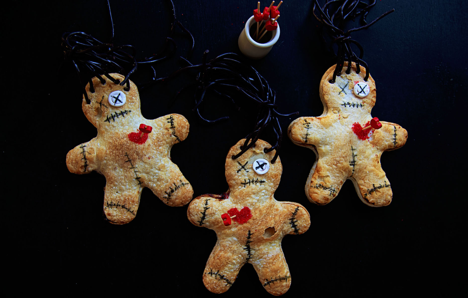 Voodoo Doll Hand Pies 