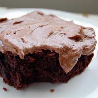 Liqueured Kahlua Frosted Brownies