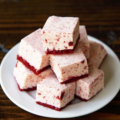 Cream Cheese Red Velvet Fudge