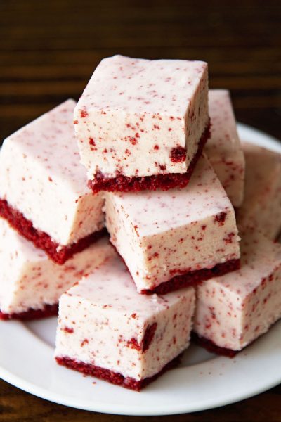 Cream Cheese Red Velvet Fudge