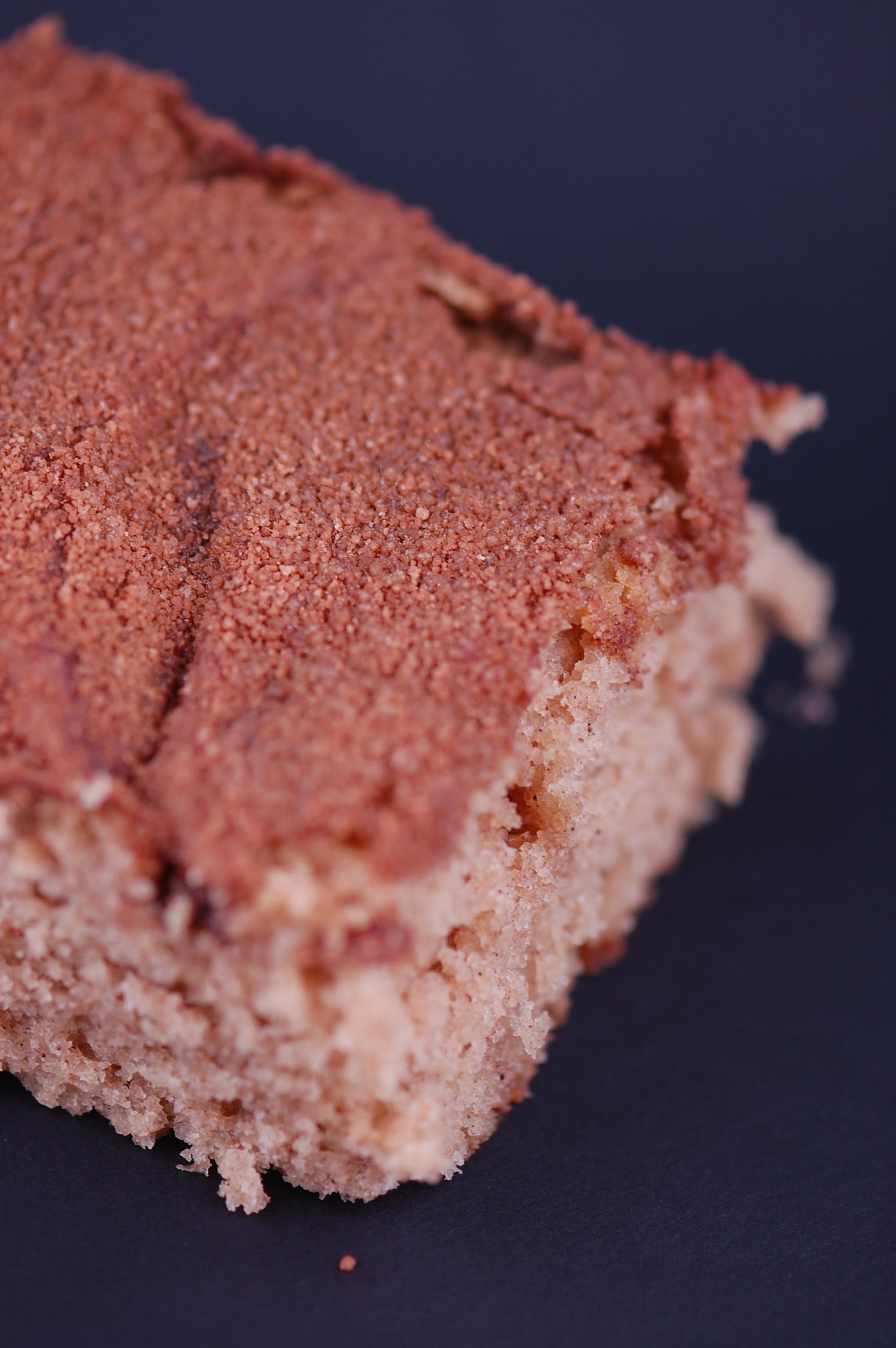 Another close up of the coffee cake