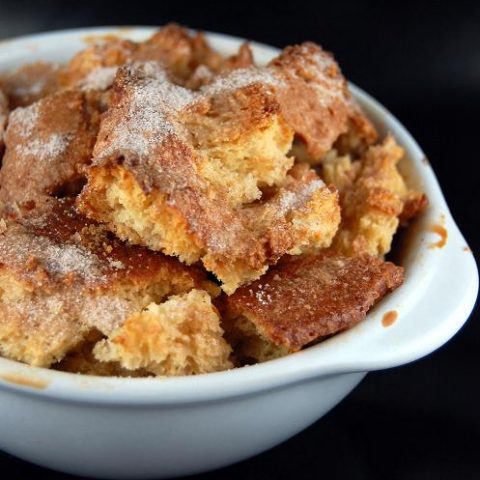 Cinnamon Sugar Brioche Bread Pudding