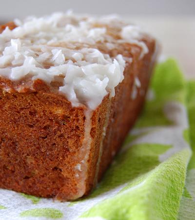 Side of Coconut Key Lime Banana Bread