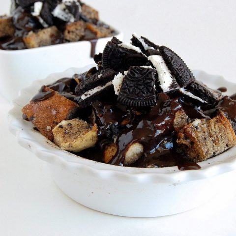 Cookies and Cream Bread Pudding