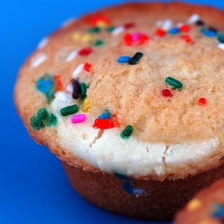 Cake Batter Cream Cheese Muffins