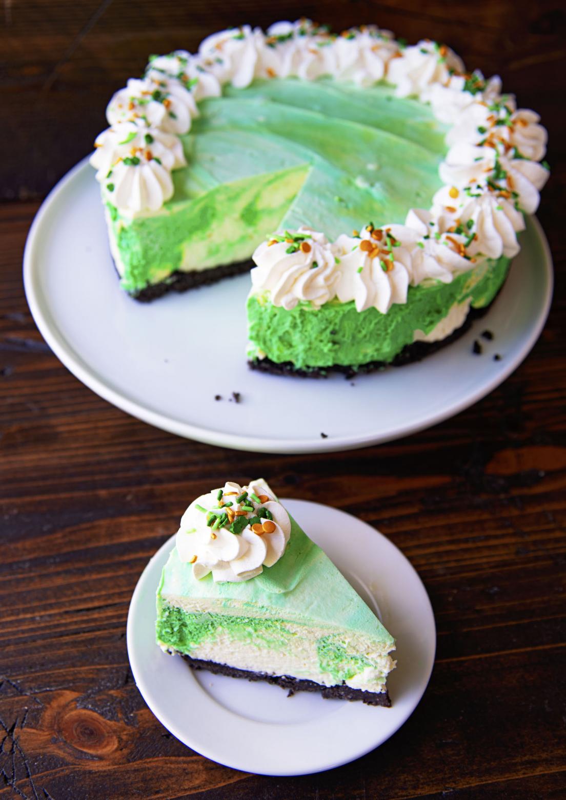 Vanilla Mint Mousse Cake - Sweet ReciPEAs