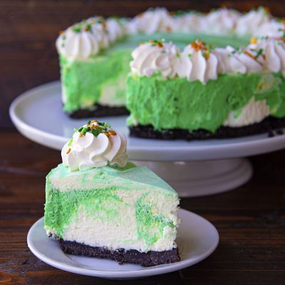 Vanilla Mint Mousse Cake