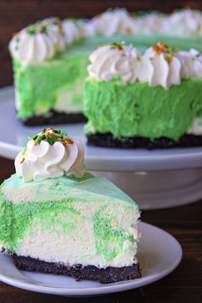Vanilla Mint Mousse Cake