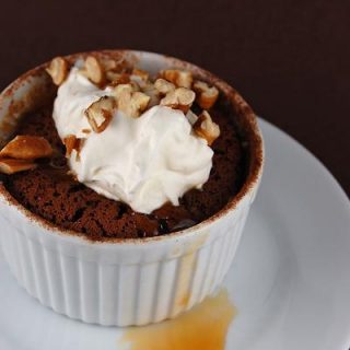 Chocolate Souffles for Two with Kahlua and Cinnamon