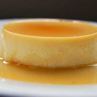 Pear Nutmeg Creme Caramel