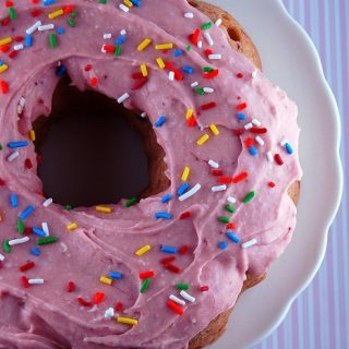 Strawberry Donut Bundt Cake