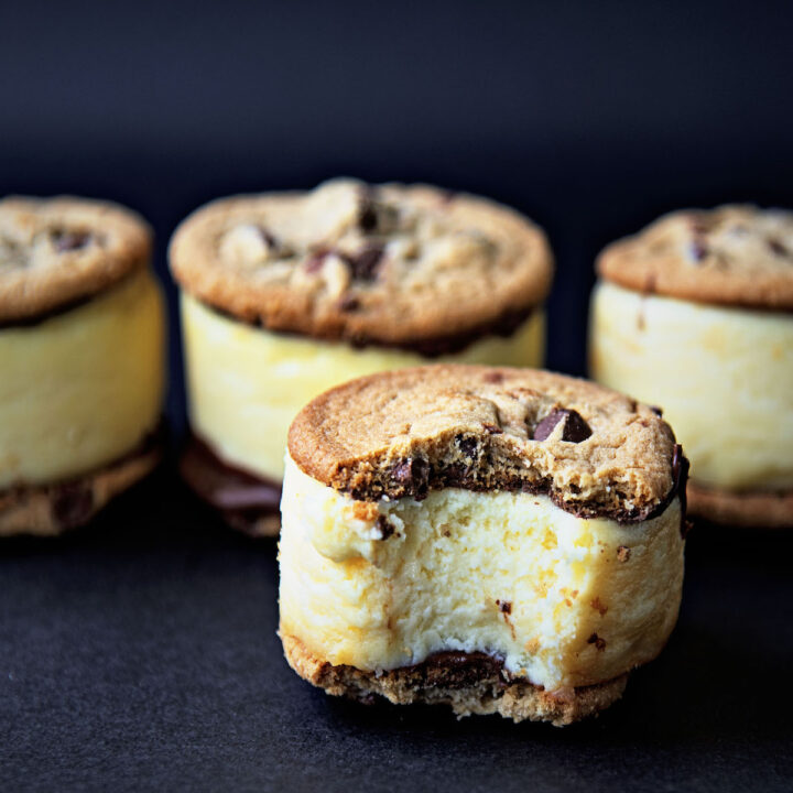 Chocolate Chip Cookie Cheesecake Sandwich