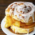 Cinnamon Roll Peach Shortcake