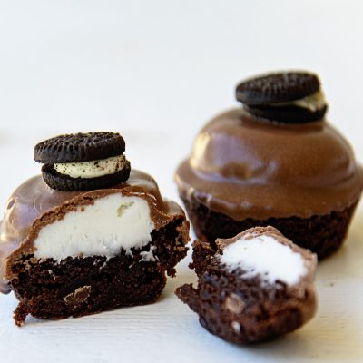 Double Stuffed Brownie Bites