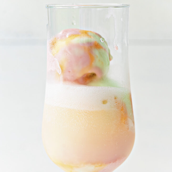 Rainbow Sherbet Vodka Cocktail